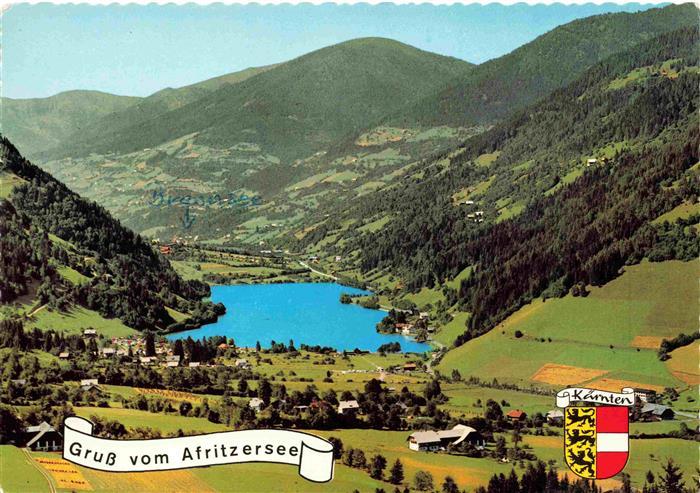 Afritzersee Afritz am See Kaernten AT Panorama Badesee mit Campingplatz