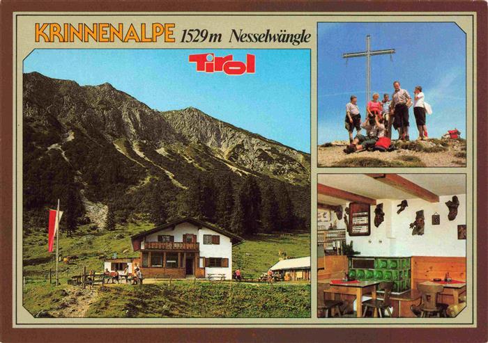 Nesselwaengle Tirol AT Krinnenalpe Bergwandern Gipfelkreuz