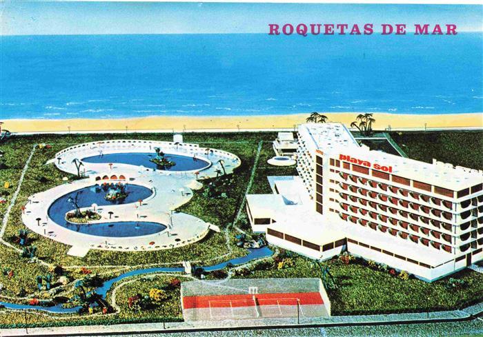 Roquetas de Mar ES Hotel Playa Sol Swimming Pool Tennis vista aérea