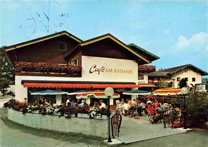 Inzell Traunstein Bayern Café am Rathaus Terrasse