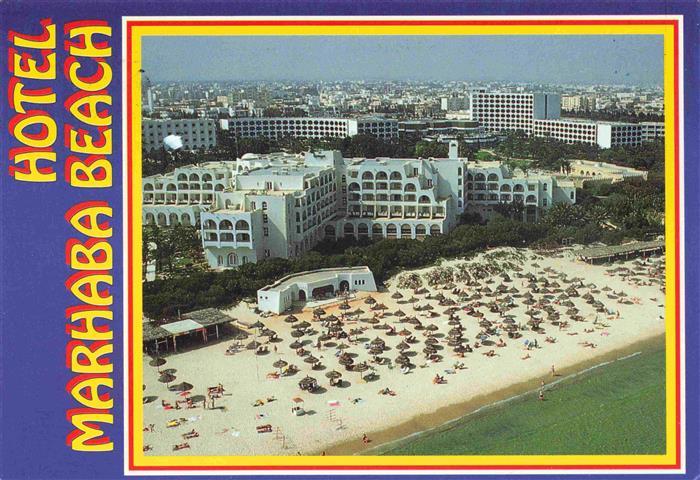 SOUssE Tunesie Hotel Marhaba Beach vue aérienne