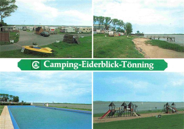 Toenning Nordseebad Camping Eiderblick Freibad Kinderspielplatz Promenade