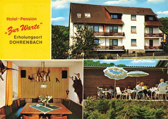 Dohrenbach Witzenhausen Hotel Pension zur Warte Terrasse