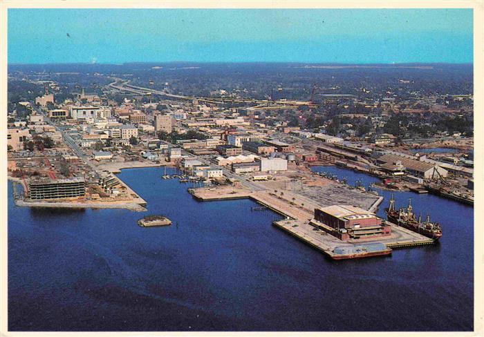 Pensacola Beach Florida USA Aerial view of downtown