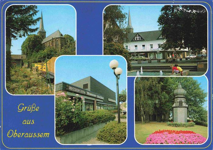 Oberaussem Teilansichten Kirche Denkmal Park