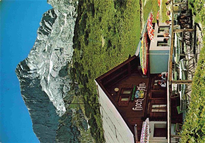 GARMISCH-PARTENKIRCHEN Bayern Hochalm unter der Alpspitz-Nordwand Huber-Karte Nr