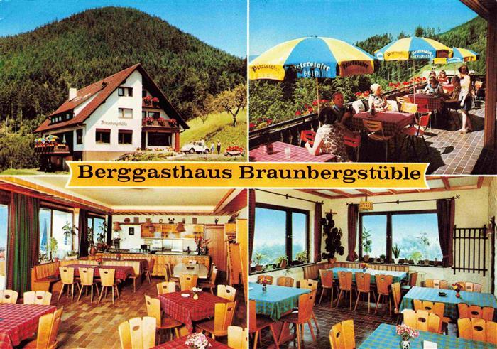 Loecherberg Ibach Berggasthaus Braunbergstueble Gaststube Terrasse