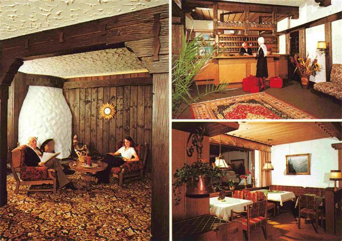 Schoenmuenzach Baiersbronn Kurhotel Schwarzwald Rezeption Kaminzimmer Restaurant