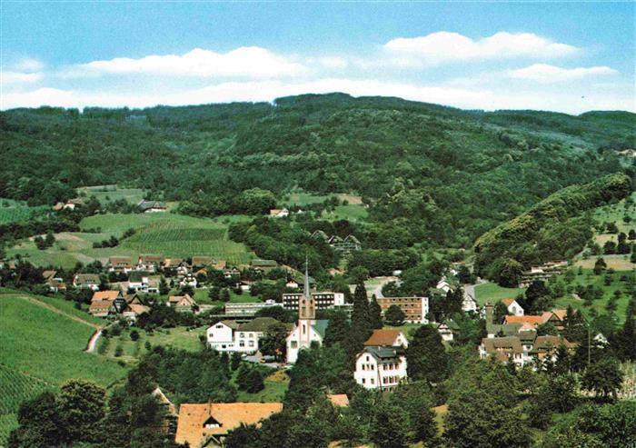 Sasbachwalden Achern Ortenaukreis BW Panorama Blumen- und Weinort