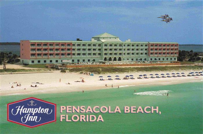 Pensacola Beach Florida USA Hampton Inn Beach Atlantic Ocean aerial view