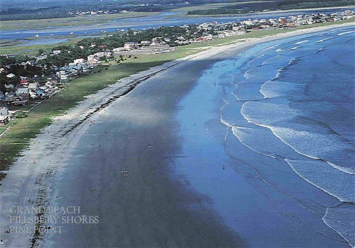 Scarborough Maine Grand Beach Pillsbury Shores Pine Point aerial view
