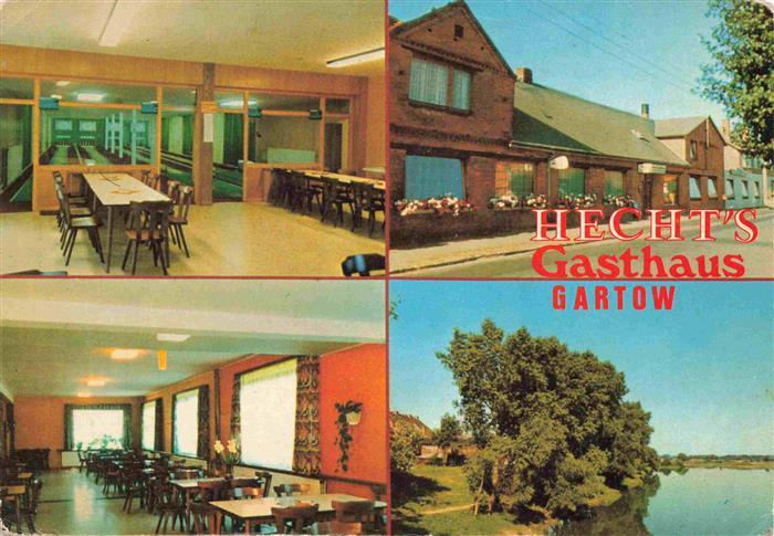 Gartow Elbe Hecht's Gasthaus Hotel Pension am Gartower See Kegelbahn Gaststubbe