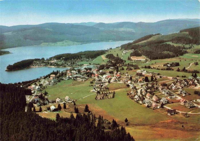 Schluchsee Panorama Hoehenluftkurort Wintersportplatz im Schwarzwald