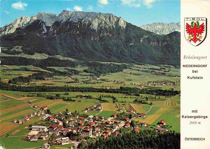 Niederndorf Kufstein Panorama Erholungsort mit Kaisergebirge Sommerfrische