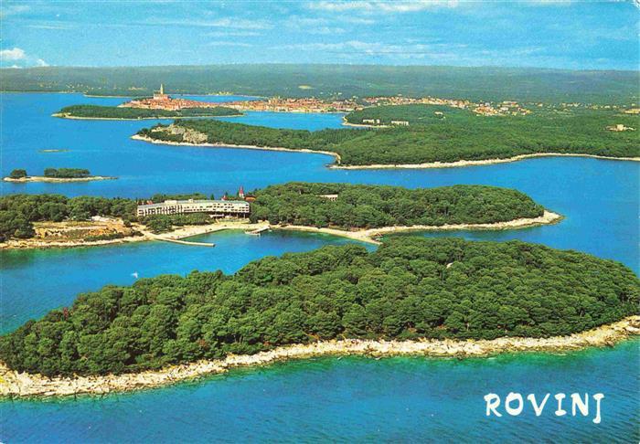 Rovinj Rovigno Istrien Croatia Fliegeraufnahme