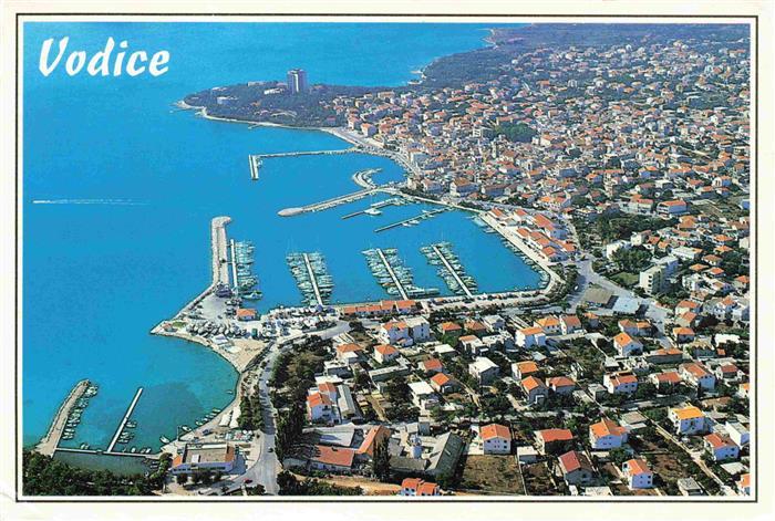 Vodice Croatia Panorama Kuestenstadt Hafen