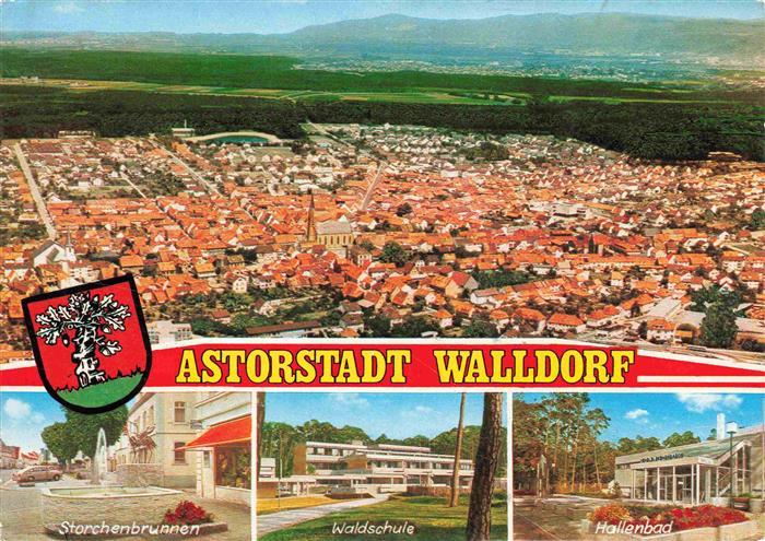 Walldorf Baden Heidelberg Panorama Astorstadt Luftaufnahme Storchenbrunnen Walds