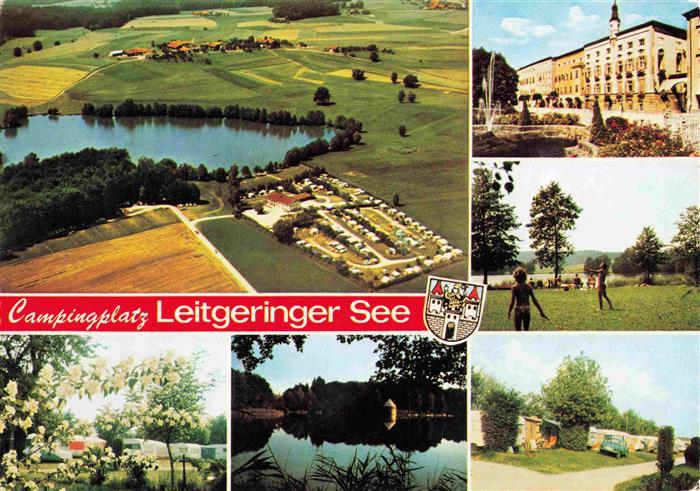 Tittmoning Salzach Campingplatz Leitgeringer See Luftaufnahme Ortszentrum