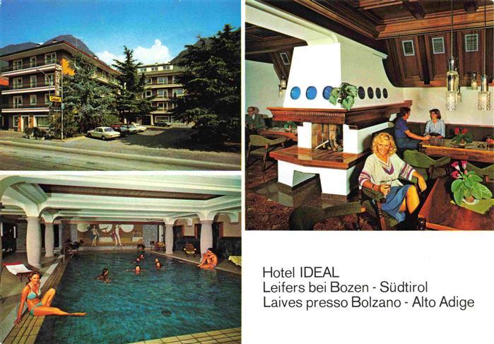 Leifers Laives Bozen Suedtirol IT Hotel Ideal Restaurant Kaminzimmer Hallenbad