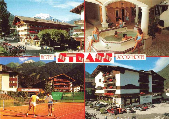 Mayrhofen Zillertal Tirol AT Sporthotel Strass Wellness Tennisplatz