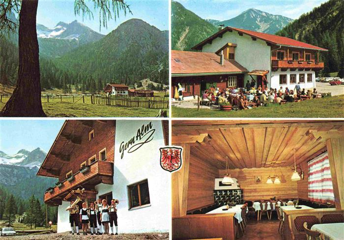Pertisau Achensee Tirol AT Alpengasthof Gernalm Gastraum Sonnenterrasse Alpenpan