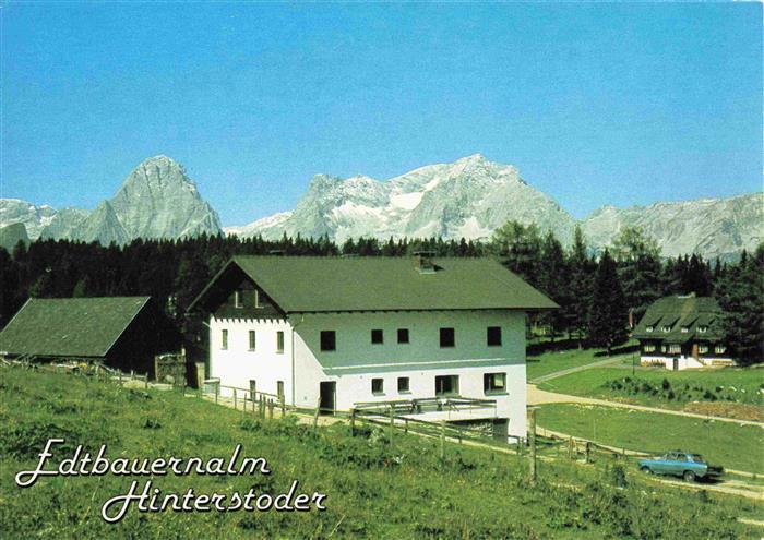 Hinterstoder Oberoesterreich AT Schutzhuette Edtbauernalm Alpen