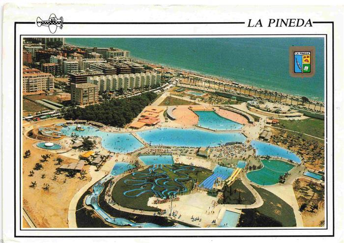 TARRAGONA ES La Pineda Coastal resort aerial view
