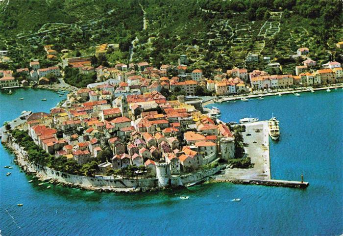 Korcula Curzola Croatia Altstadt Halbinsel
