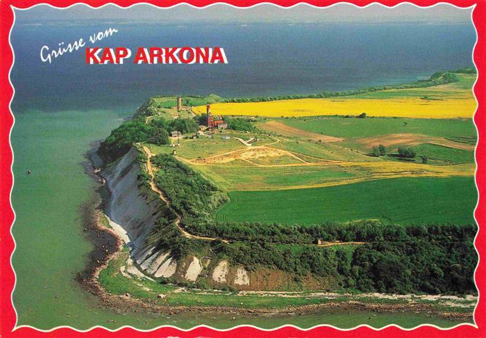 Kap Arkona Putgarten Ruegen Blick von Nordwesten auf Gellort noerdlichster Punkt