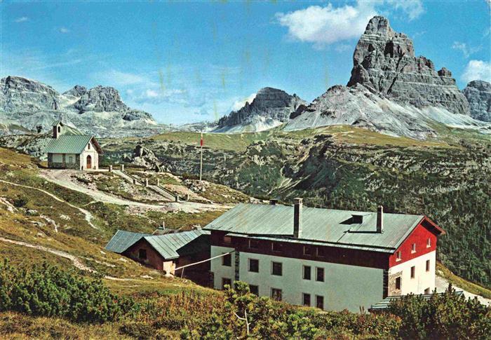 Monte Piana 2324m Dolomiti IT Rifugio Maggiore Bosi Monte Piana Chiesetta Berghu