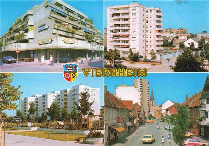 Viernheim Teilansichten Hochhaeuser Stadtzentrum