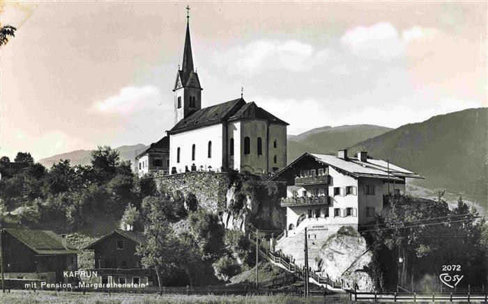 Kaprun AT mit Pension Margarethenstein und Kirche