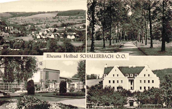 Schallerbach Bad Panorama Rheuma Heilbad Allee Kurheim Austria