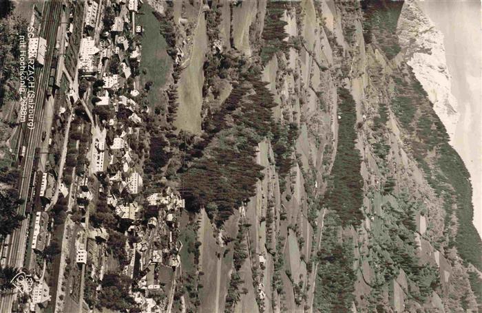 Schwarzach Pongau Salzburg AT mit Hochkoenig Fliegeraufnahme