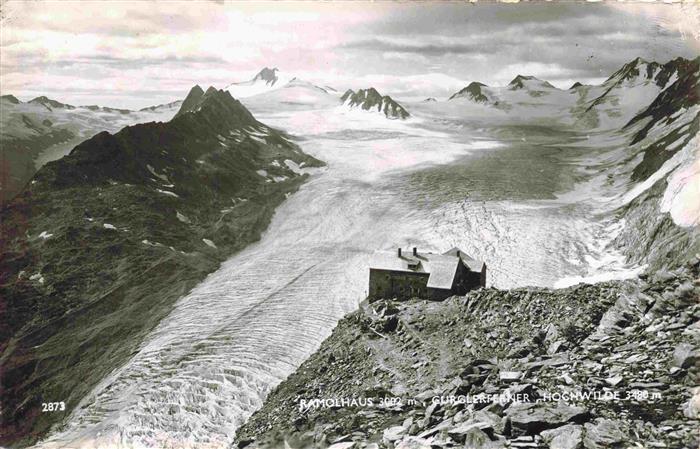 Ramolhaus 3802m Tirol AT mit Gurglerferner und Hochwilde