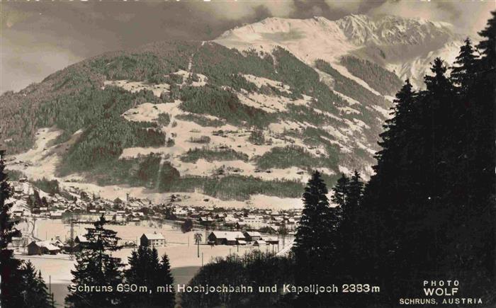 Schruns Vorarlberg mit Hochjochbahn und Kapelljoch