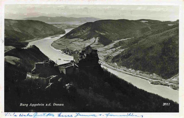 Burg Aggstein an der Donau Fliegeraufnahme