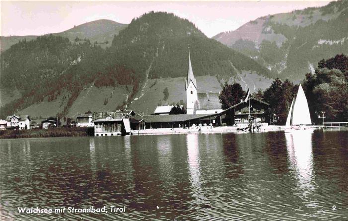 Walchsee Tirol AT mit Strandbad