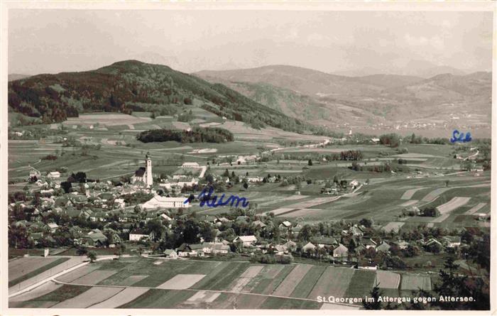 St Georgen Attergau Traunviertel AT Fliegeraufnahme