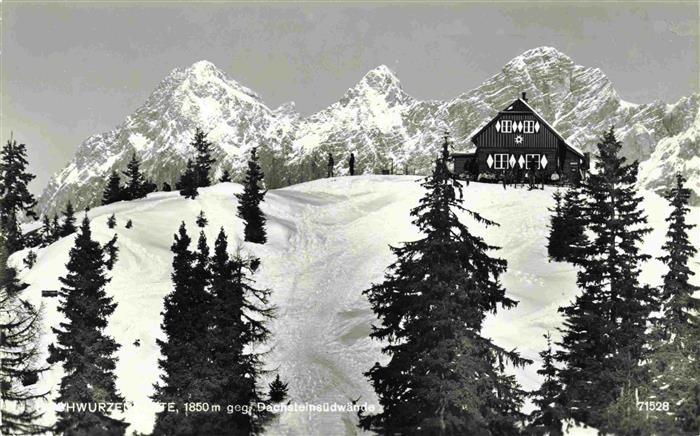 Hochwurzenhuette 1852m Schladming Steiermark AT mit Dachsteinsuedwaenden