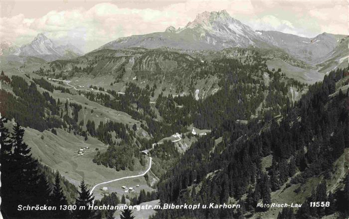 Schroecken 1300m Nesslegg Bregenzer Wald Vorarlberg AT Hochtannbergstrasse mit B