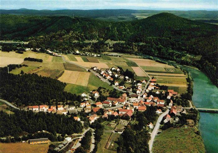 Hemfurth-Edersee Edertal Hessen Fliegeraufnahme