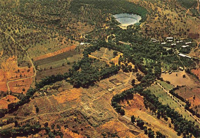 Epidauro Epidauros Epidavros Peloppones Greece Fliegeraufnahme