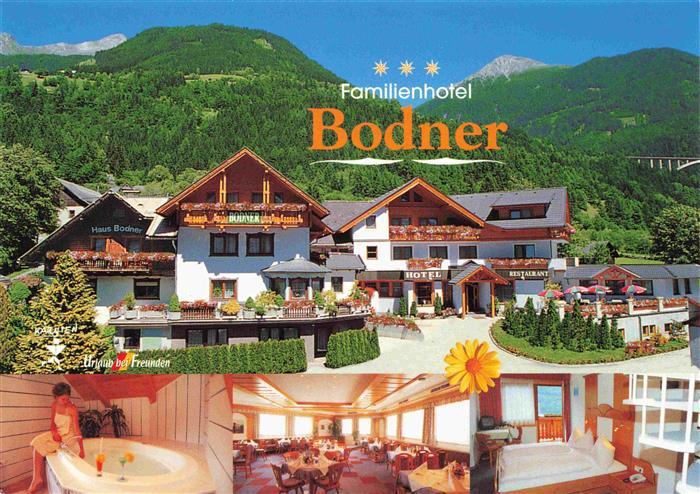 Obervellach Kaernten AT Familienhotel Bonner Saune Gastraum Zimmer