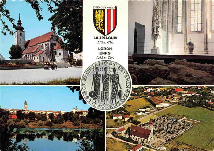 Enns Oberoesterreich AT Lorch Lauriacum St Laurenz Basilika zu Eins Lorch Einspa