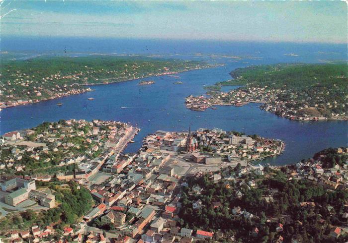 Arendal Norge Fliegeraufnahme