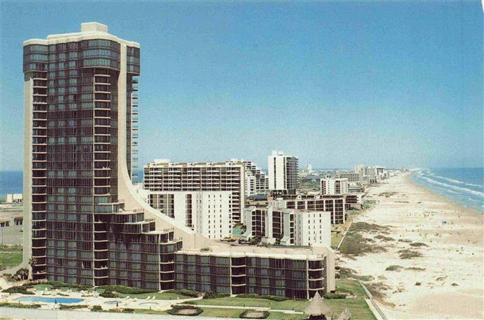South Padre Island Aerial view of one of the fastest growing resort area in the