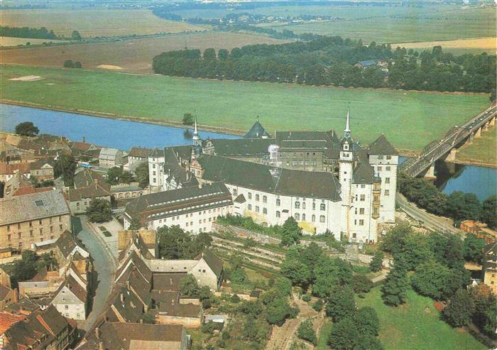 Torgau Schloss Hartenfels Fliegeraufnahme
