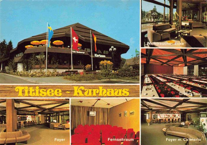TITISEE Schwarzwald BW Kurhaus Foyer Fernsehraum Nichtraucher Ecke Grosser Saal