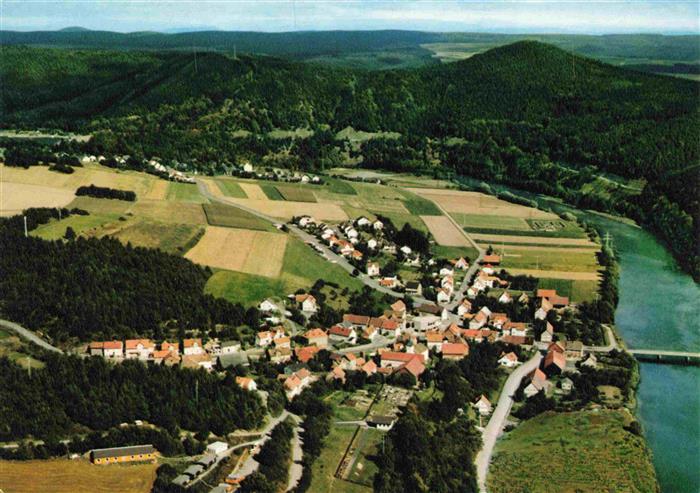 Hemfurth-Edersee Edertal Hessen Fliegeraufnahme